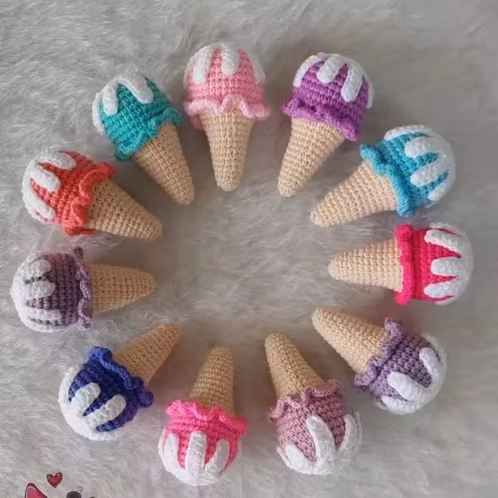 جاسویچی واویز بستنی دستباف ناری