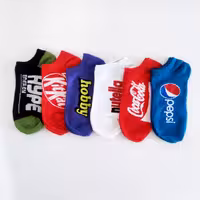جوراب مچی زنانه ومردانه طرح پپسی وکوکاکولا ونوتلا وکیت کت وهایپ وهوبی