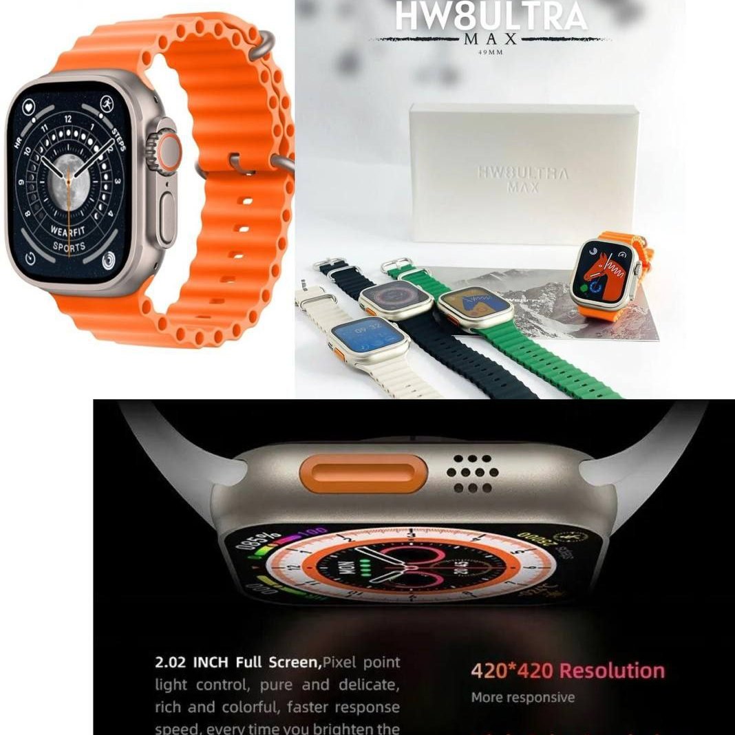 ساعت‌هوشمند،
HW8 ultra max

49 MM

Watch 8

WIRELESS
اصلی،




قابلیت مکالمه،

دارای منوی فارسی
قابلیت 