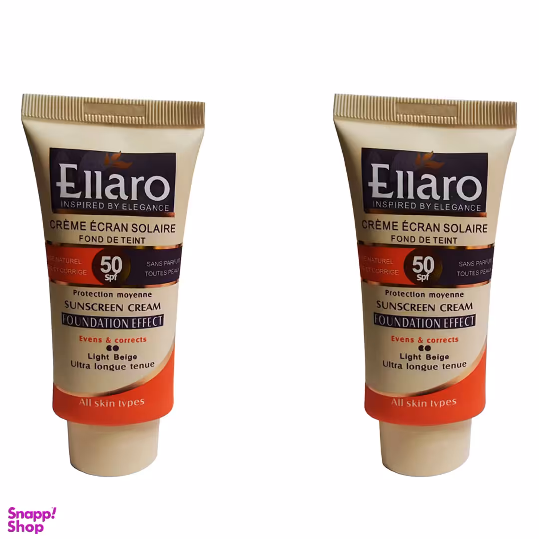 کرم ضد آفتاب الارو مدل Evens & Corrects با SPF50 رنگ بژ روشن حجم 40 میلی‌‌ لیتر مجموعه 2 عددی