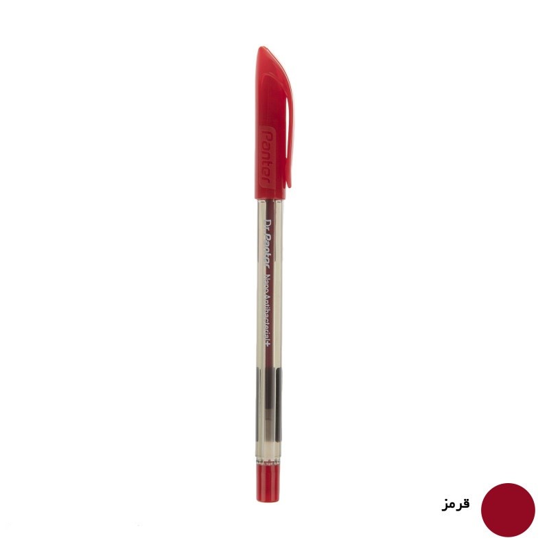 خودکار پنتر مدل نانو باکتریال نوک یک رنگ قرمز