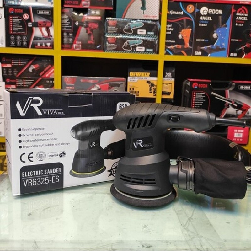 سنباده لرزان گرد چرخشی اوربیتال 630 وات دیمردار ویوارکس VR6325ES 