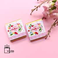 شکلات کادویی مربعی 3* 3 طرح روز مادر 4