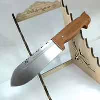 چاقوی زنجان چاقوزنجان چاقو شکا  ری فولادی 26 سانت دست ساز استادخالقی زنجان طول تیغه 14 سانت ضخامت تیغه 3 میل دارای غلاف 