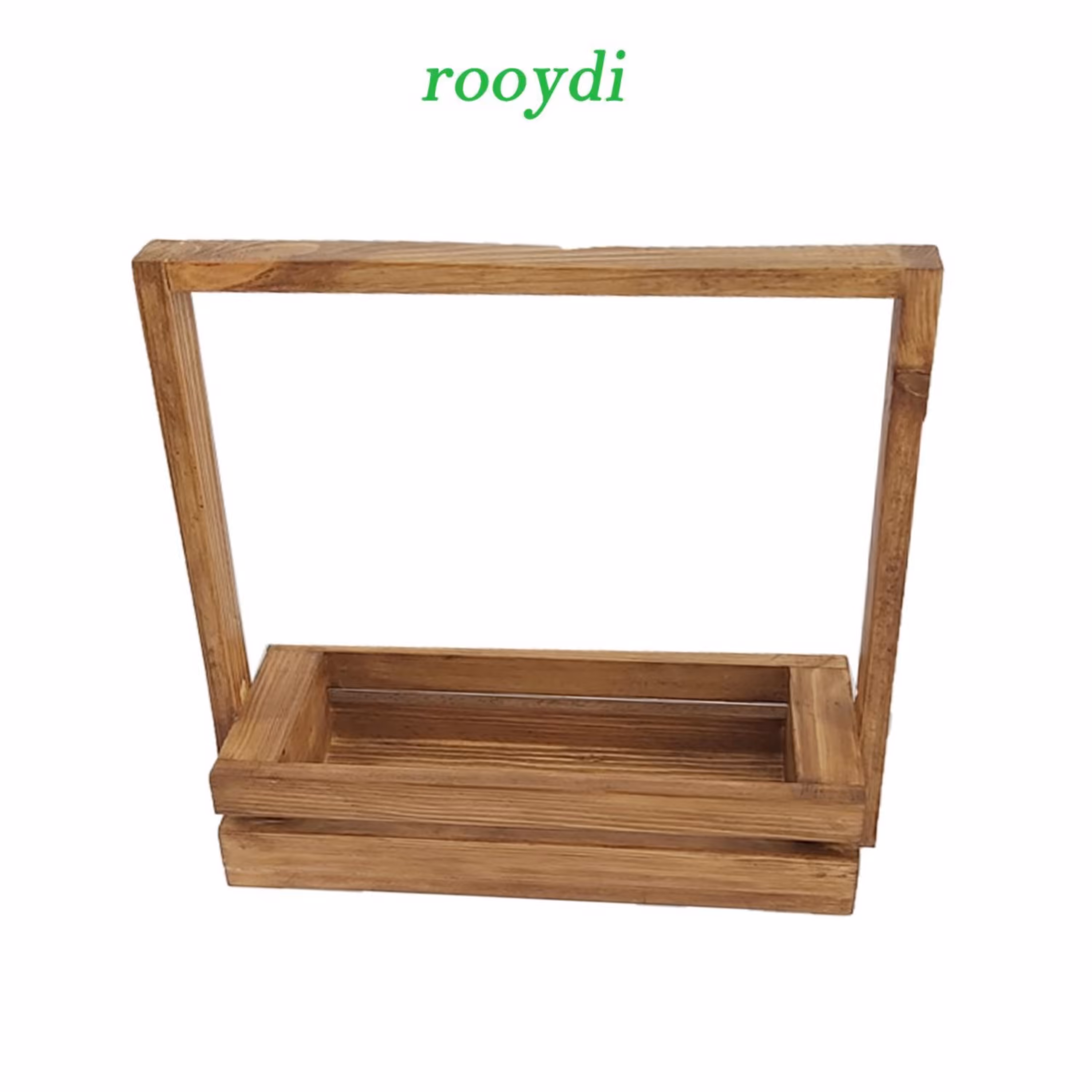 استند رومیزی stk39چوبی طول30عرض13ارتفاع30 چوب روس ضد اب رنگ قهوه ای