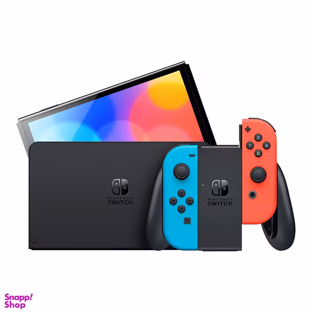 کنسول بازی نینتندو سوییچ اولد به همراه Joy-Con رنگی قرمز و آبی