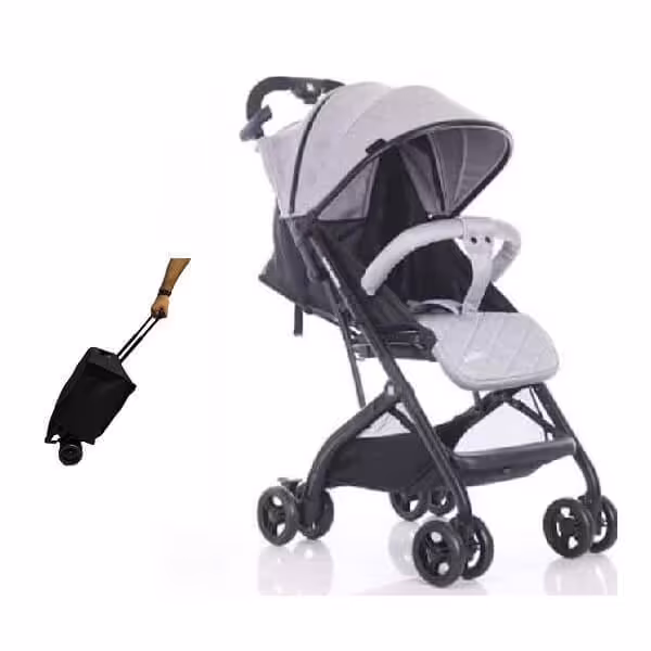 کالسکه مسافرتی چمدانی کیکابو kikka boo مدل miley رنگ light-grey