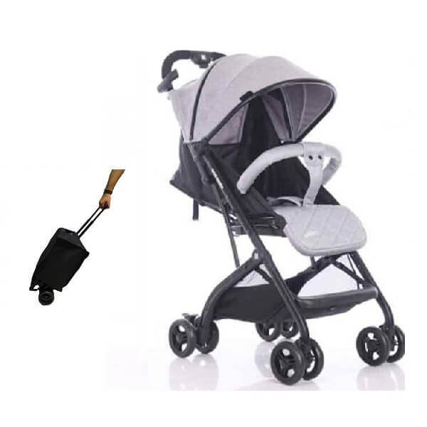 کالسکه مسافرتی چمدانی کیکابو kikka boo مدل miley رنگ light-grey