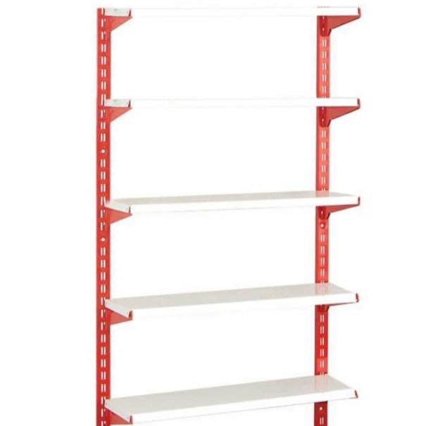 قفسه مدل سوپری مارکتی  در پنچ طبقه با رنگ پودری استاتیک پس کرایه