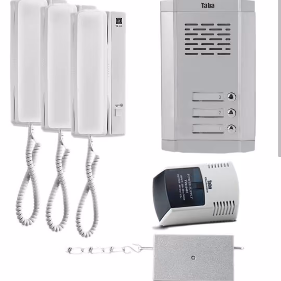 آیفون صوتی تابا 3 واحدی کامل به همراه قفل و ترانس.