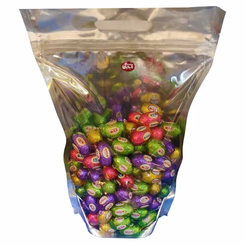 شکلات شیری با مغزی فندق و بادام زمینی تخم مرغی آیدین - 500 گرم