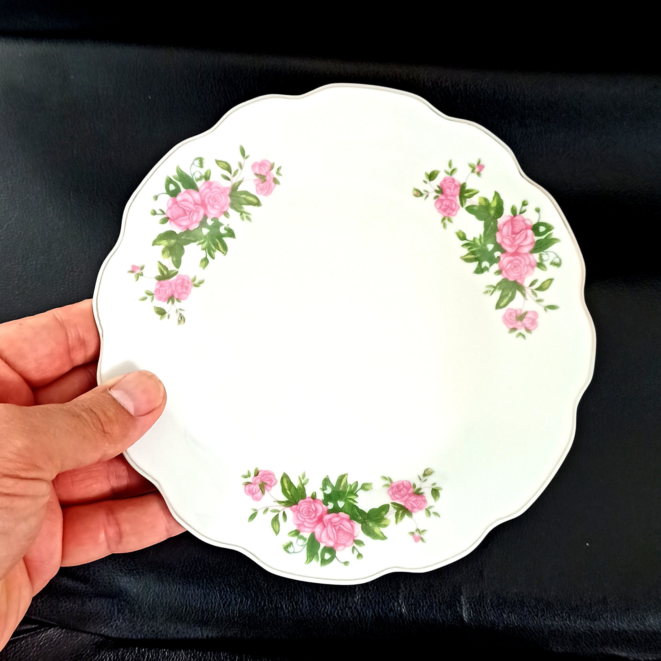 پیش دست 18 سانت چینی گل سرخ بسته 6 عددی 