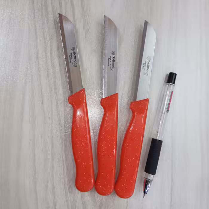 کارد میوه تیغه بلند اره ایی سولنگین آلمان دسته اکلیلی