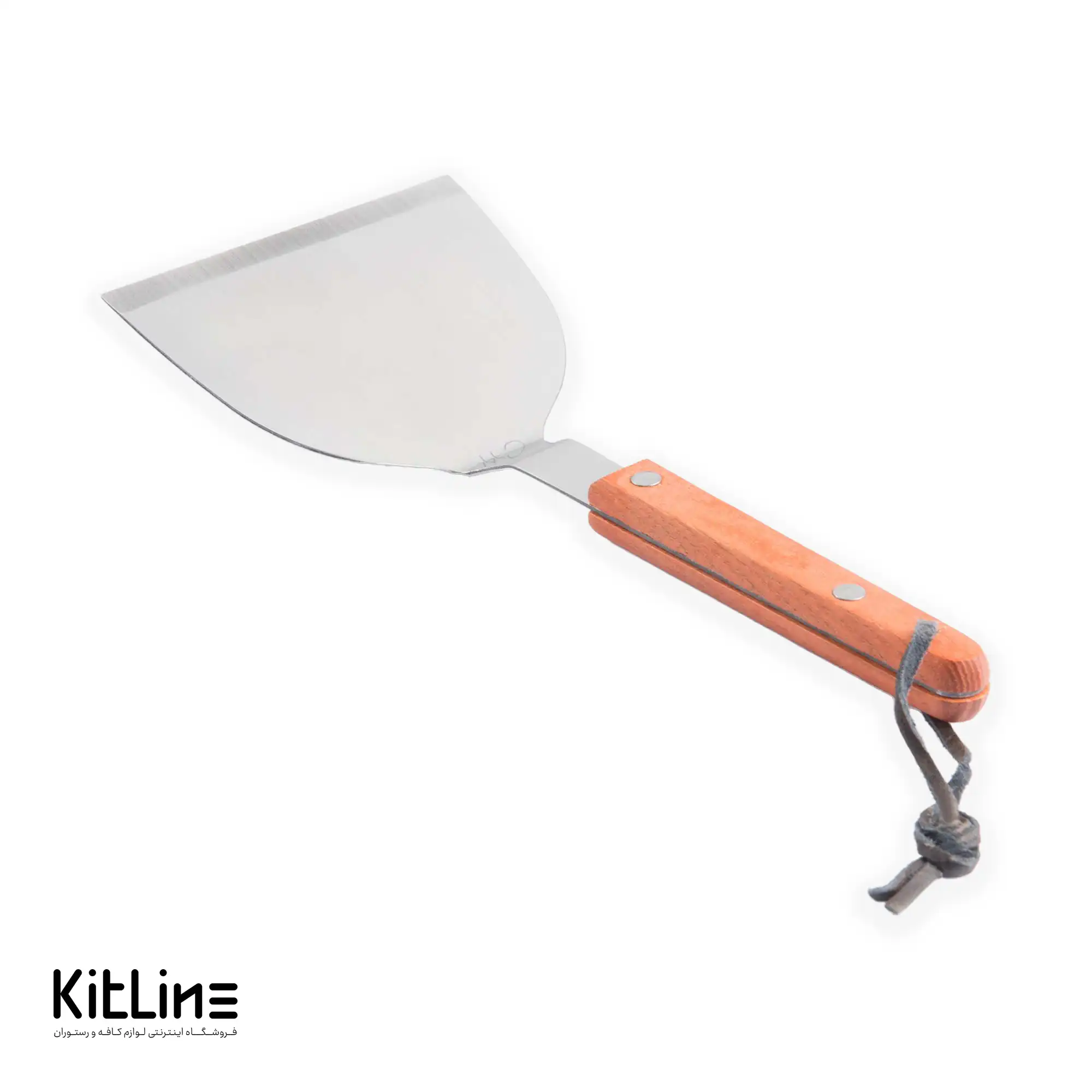 کاردک خم دسته چوبی نمره 10