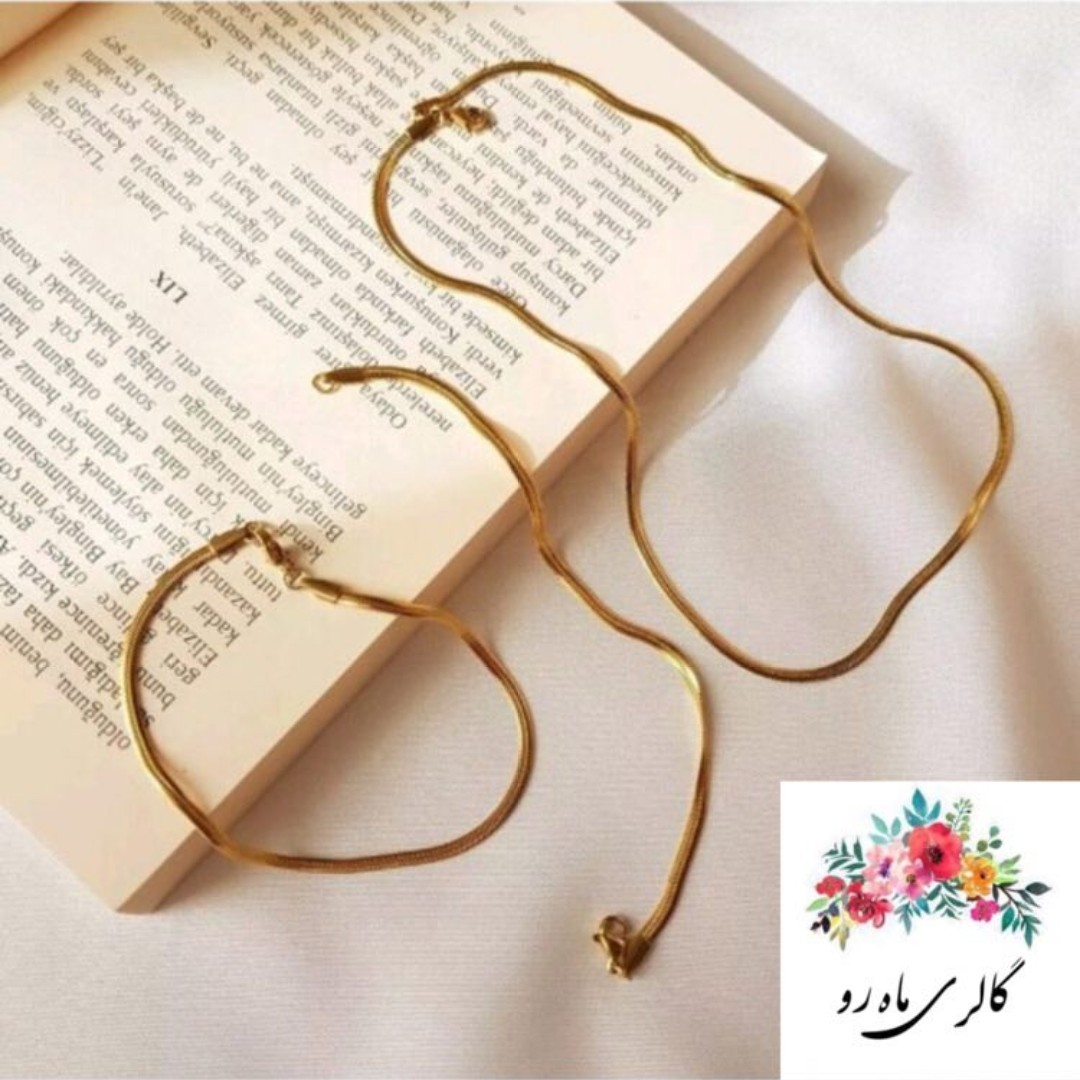 سرویس ماری 4 میل طلایی تمام استیل رنگ ثابت ضد حساسیت شیک و زیبا