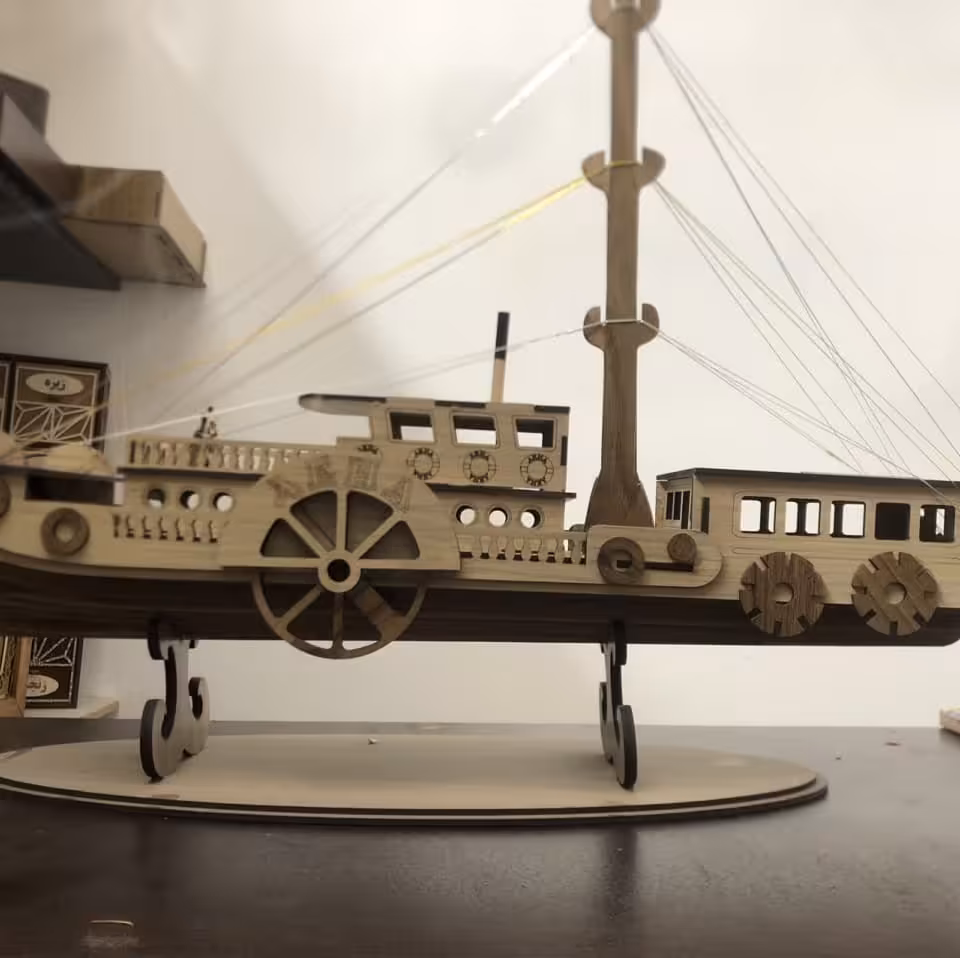 کشتی دکوری کار دست