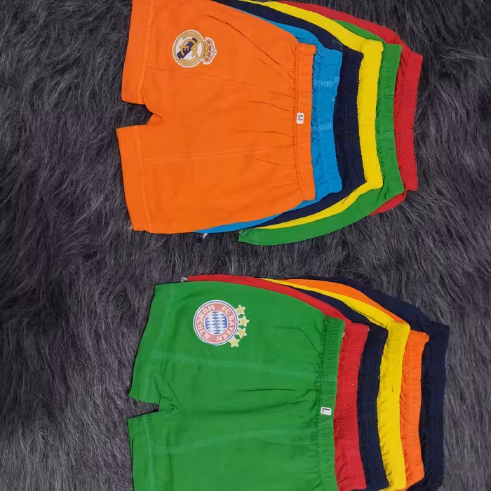 شورت پاچه دار بچگانه جنس نخی در چهار سایز  اسپرت مناسب دختر و پسر