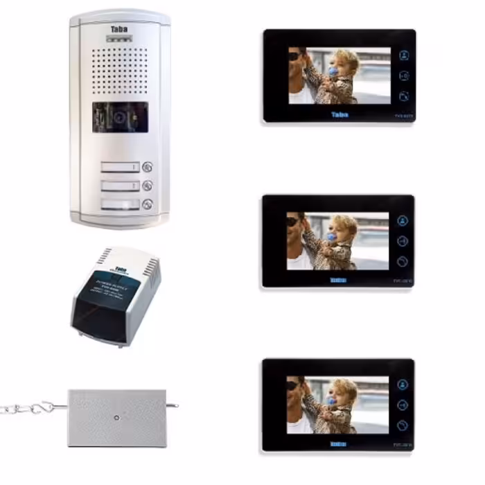 پک 3 واحدی تصویری با مانیتور 2070 تابا الکترونیک