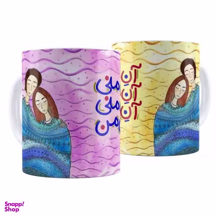 ماگ ترمه طراحان ایده کد c003 مجموعه 2 عددی