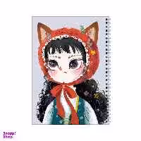 دفتر مشق 100 برگ بامبیلیپ طرح دختر گربه ای کد 4923411