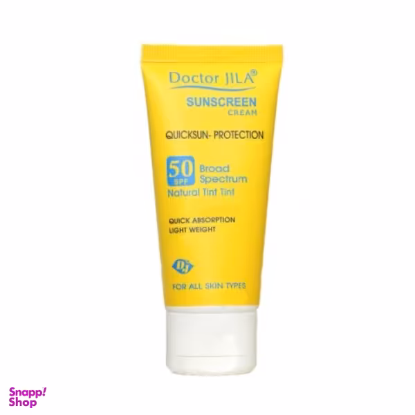 کرم ضد آفتاب دکتر ژیلا (Dr jila) مدل Quicksun Protection رنگ طبیعی مناسب انواع پوستو با SPF50 وزن 50 گرم