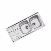 سینک استیل برند اخوان توکار کد 147 لگن چپ 