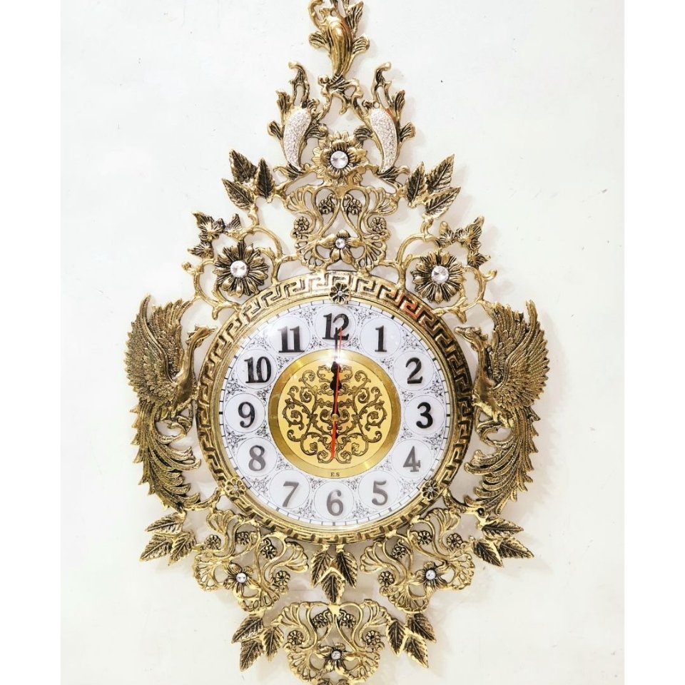 ساعت دیواری برنزی طرح شایسته