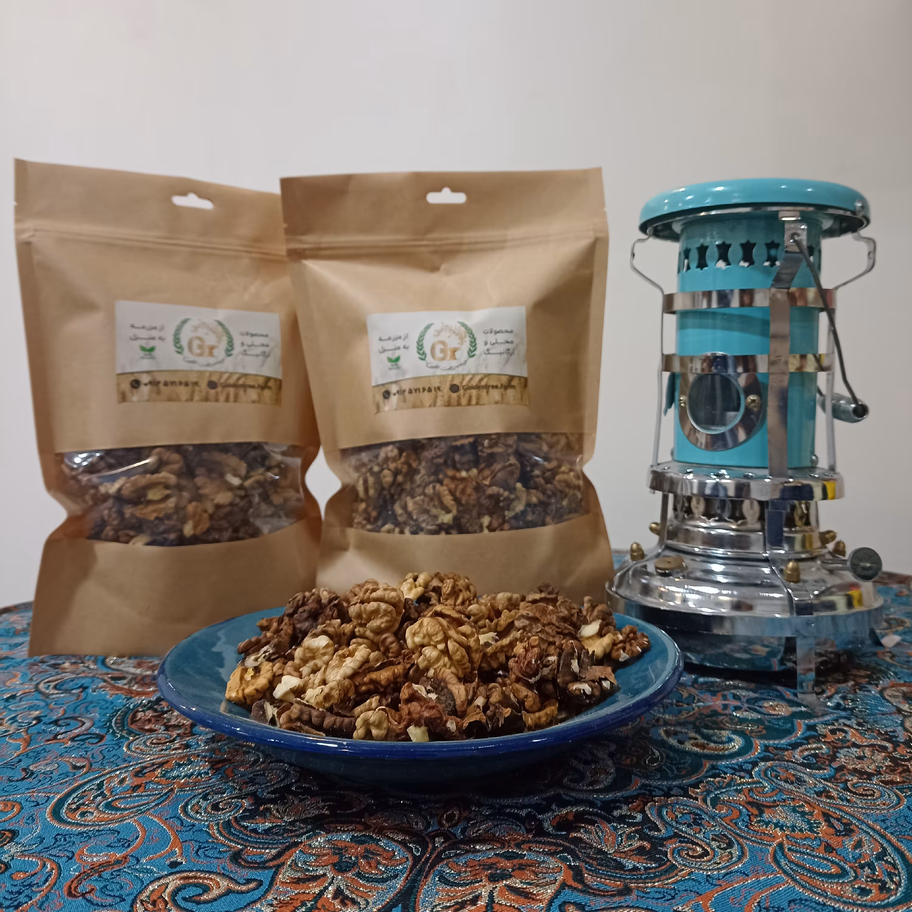 مغز گردو فسنجانی امسالی ارگانیک چرب ضیاآباد یک کیلو