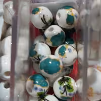 مهره سرامیکی باگل سبز  سایزده میلی متر یک عدد