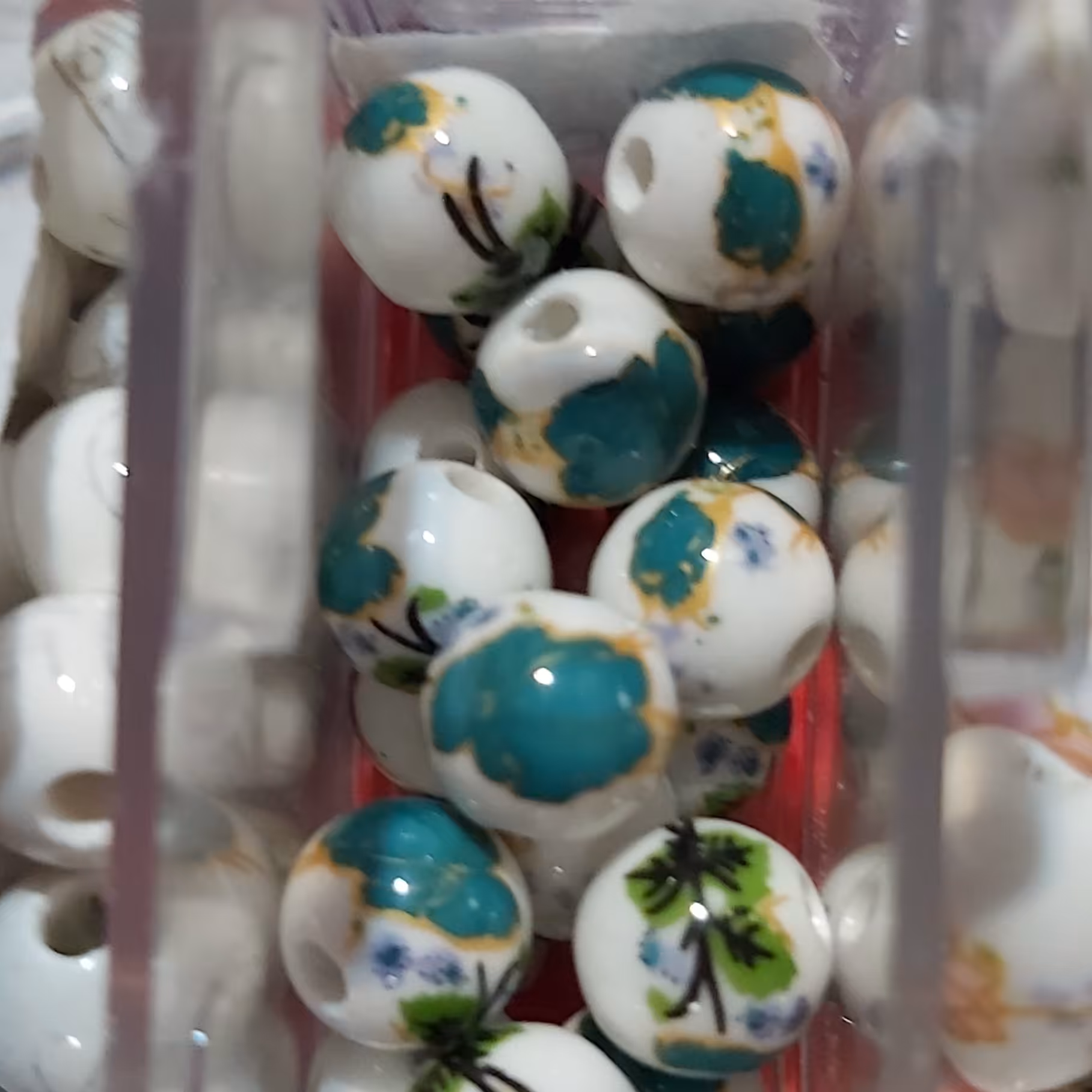 مهره سرامیکی باگل سبز  سایزده میلی متر یک عدد