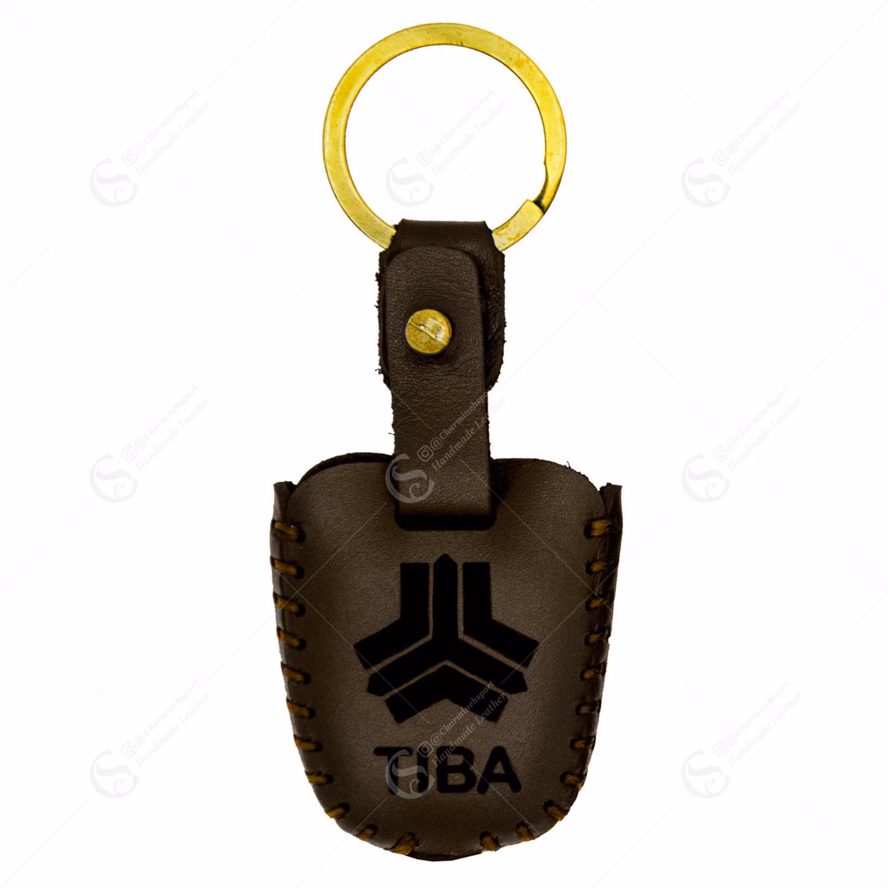 جاسوییچی چرم طبیعی گاوی قهوه ای مناسب تیبا 1