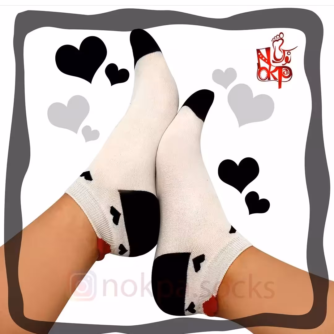 جوراب مچی پشت قلبی