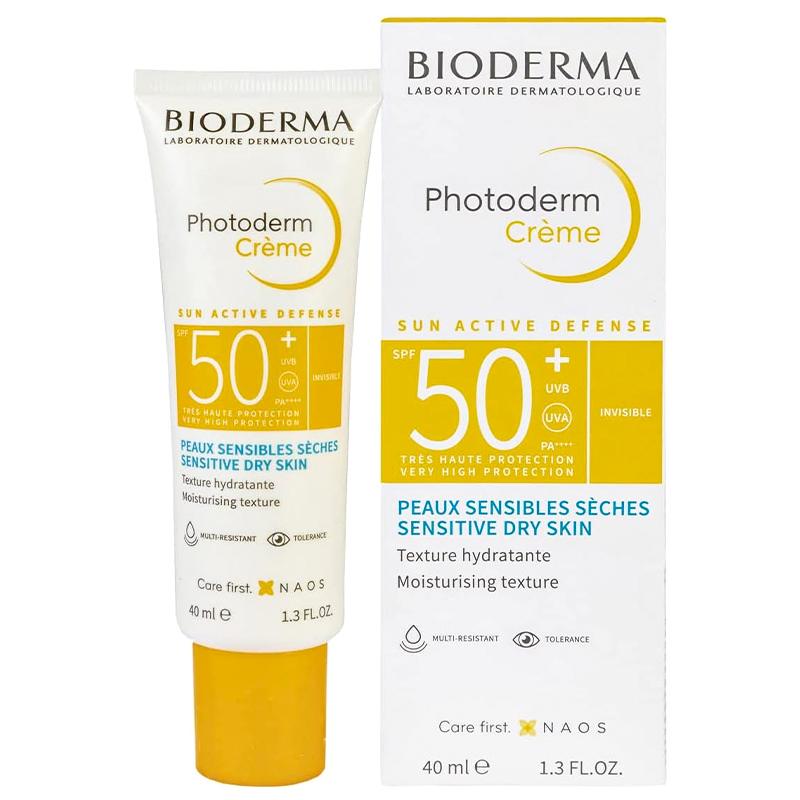 قیمت | خرید ضد آفتاب بی رنگ بایودرما مدل Photoderm Creme حجم 40 میل