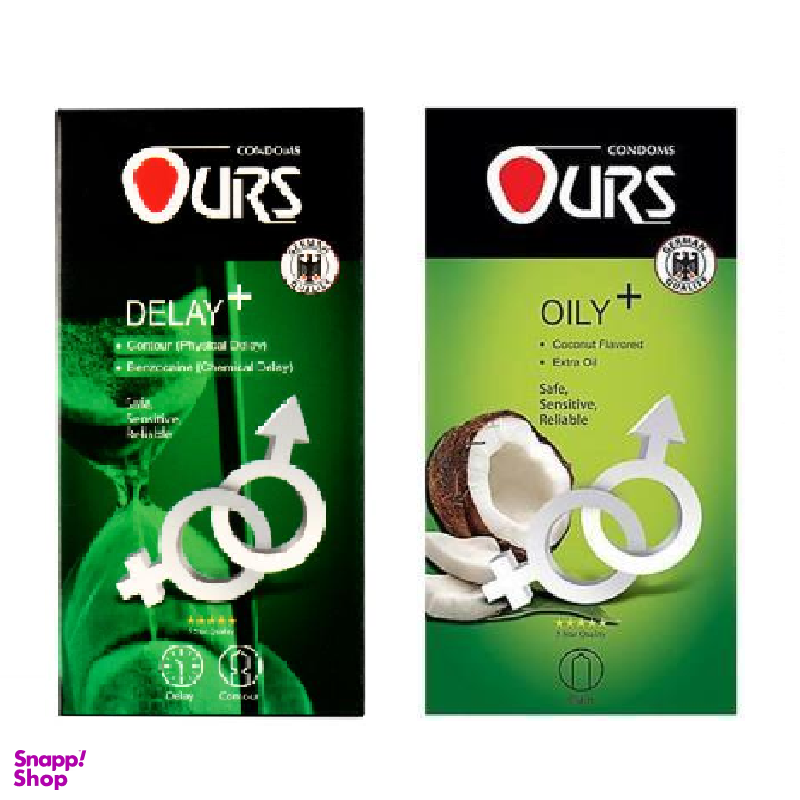 کاندوم اورز (Ours) مدل +Delay به همراه کاندوم اورز (Ours) مدل +Oily مجموعه 2 عددی