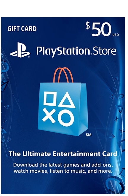 گیفت کارت 50 دلاری پلیاستیشن