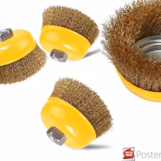 برس کاسه ای بافته 4 اینج