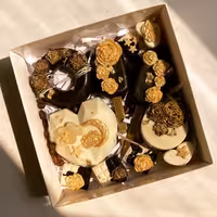 پک پاپسیکلز شکلاتی با طرح گل رز 