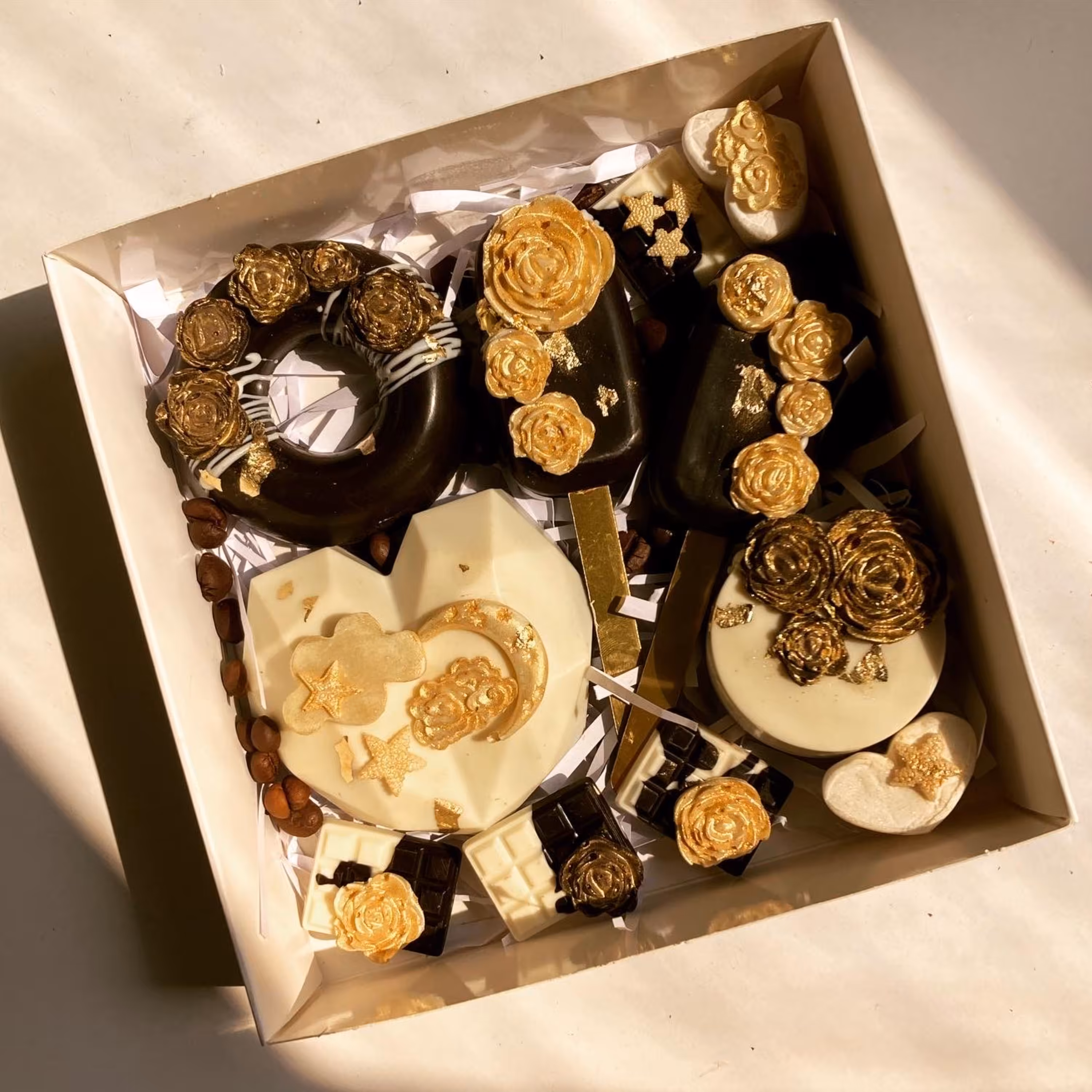 پک پاپسیکلز شکلاتی با طرح گل رز 