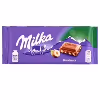 شکلات تخته ای میلکا فندقی محصول کشور آلمان