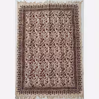 رومیزی قلمکاری(طرح انگور)سایز100در150 رنگ قرمز