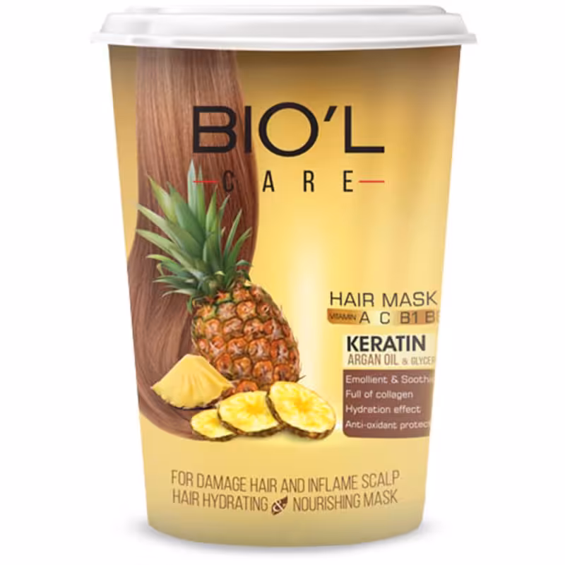 ماسک مو بیول سری Vitality مدل pineapple حجم 500 میلی لیتر