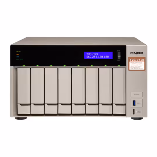 قیمت و خرید ذخيره ساز تحت شبکه کيونپ مدل TVS-873e-8G | یاس ارتباط