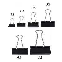 گیره  دوبل  مشکی نمره 51(بسته12عددی)