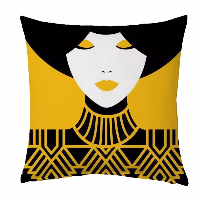 کاور کوسن کراس‌ماه طرح روناک  سایز 30 در 30 سانتی کد c2105