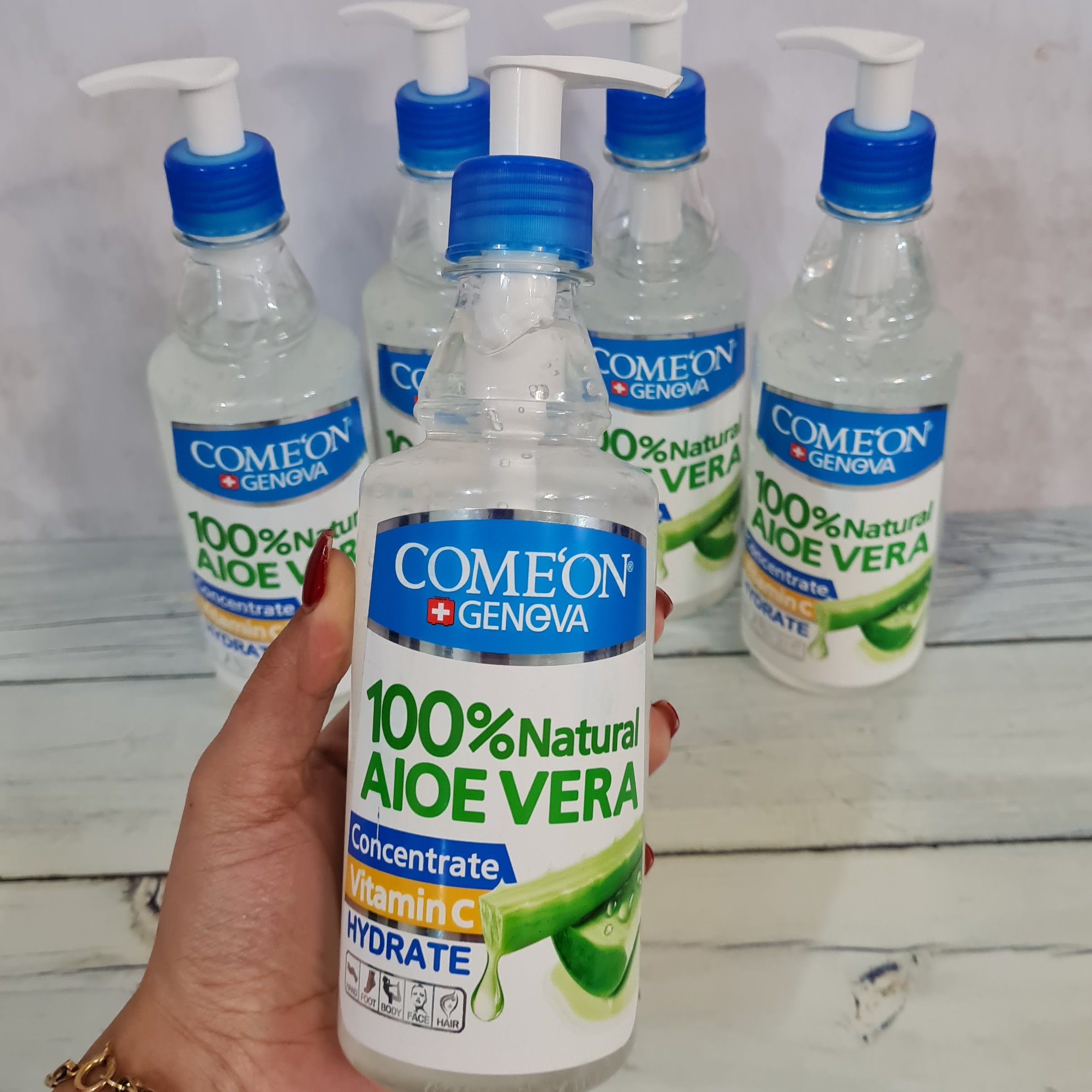 ژل الوورا ابرسان و روشن کننده پوست صورت،دست،پا و بدن