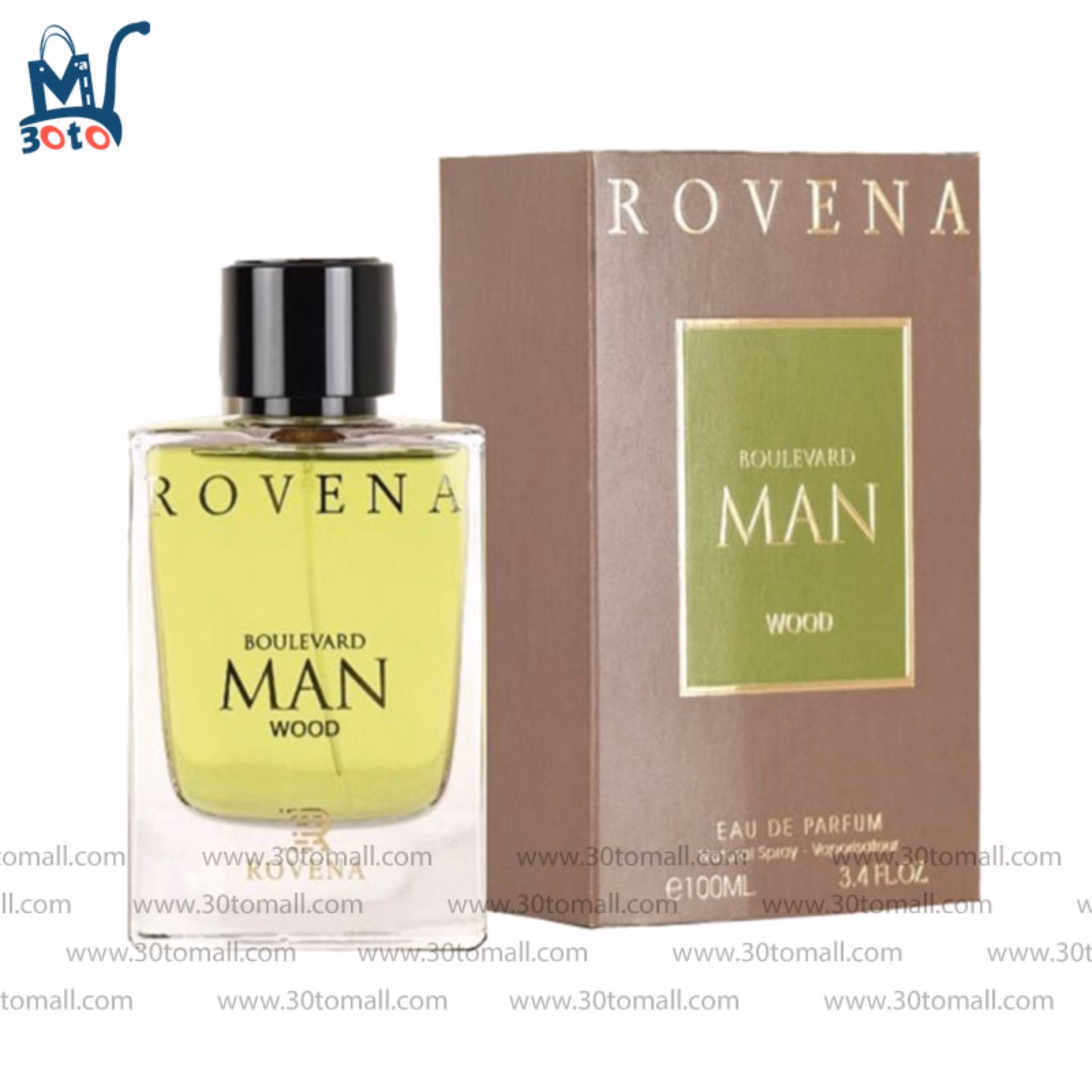ادوپرفیوم مردانه روونا مدل boulevard man wood حجم 100 میل