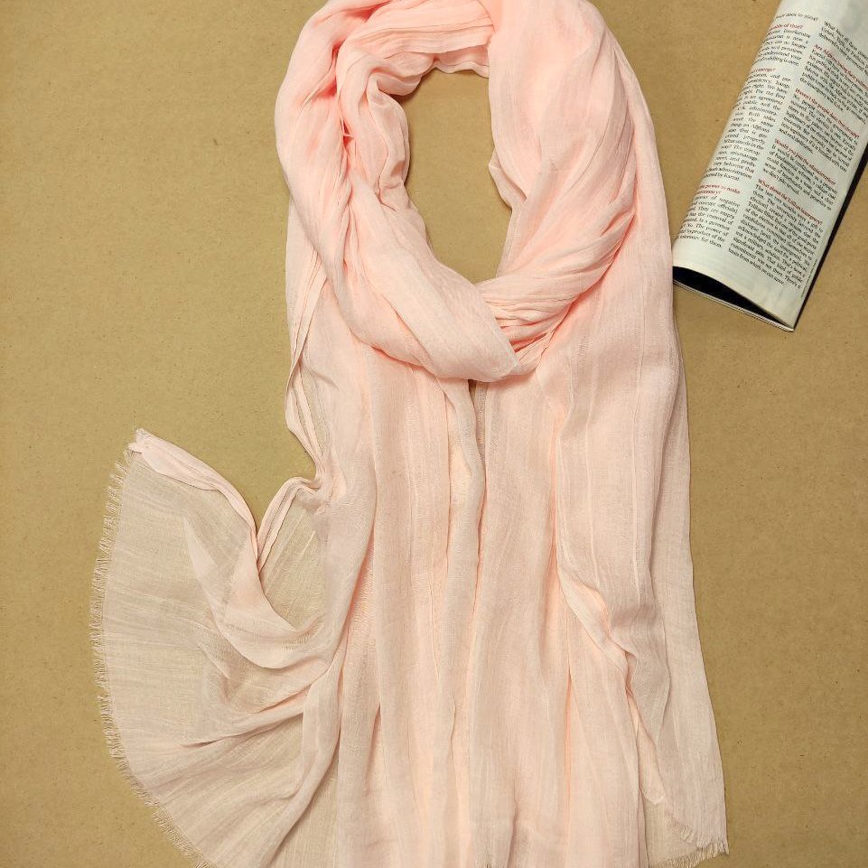 شال سوپرنخ لطیف تابستانه رنگ صورتی ارسال رایگان 