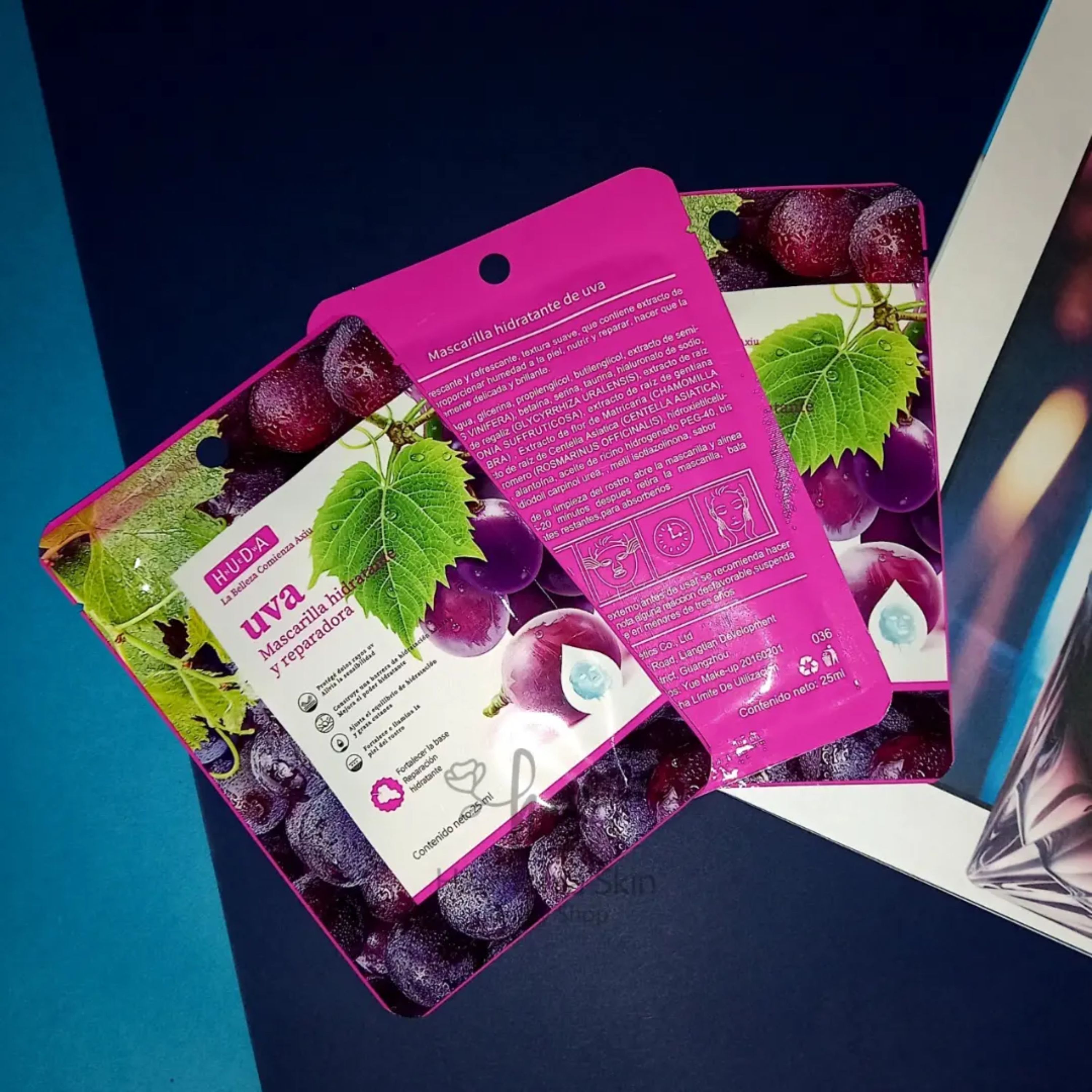 ماسک ورقه ای انگور یاقوتی از برند هودا