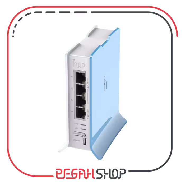 روتر اکسس پوینت 2٫4 گیگاهرتز برند Mikrotik مدل RB941-2nD Hap Lite-tc
