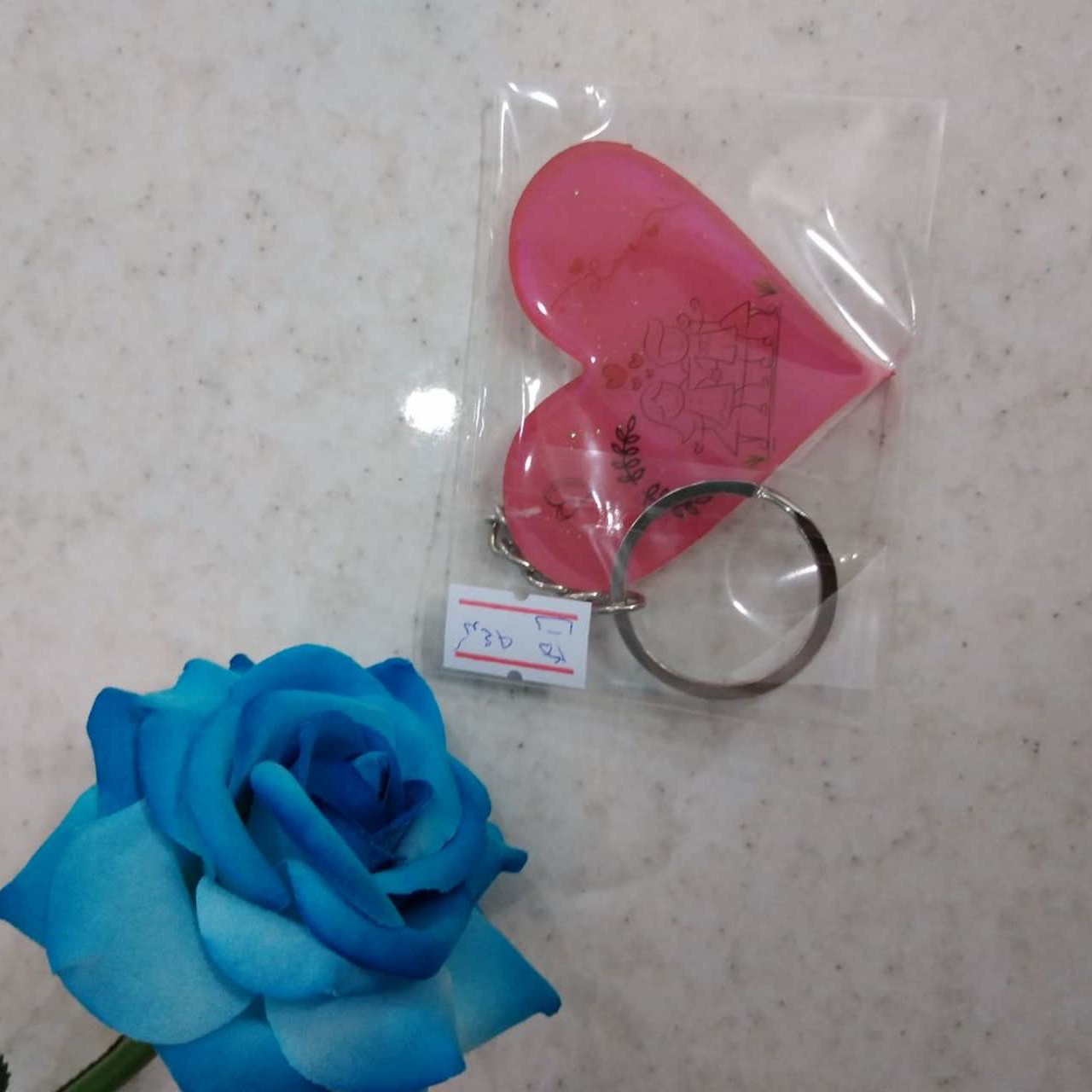 بدلیجات دسته کلید ولنتاین شکل قلب